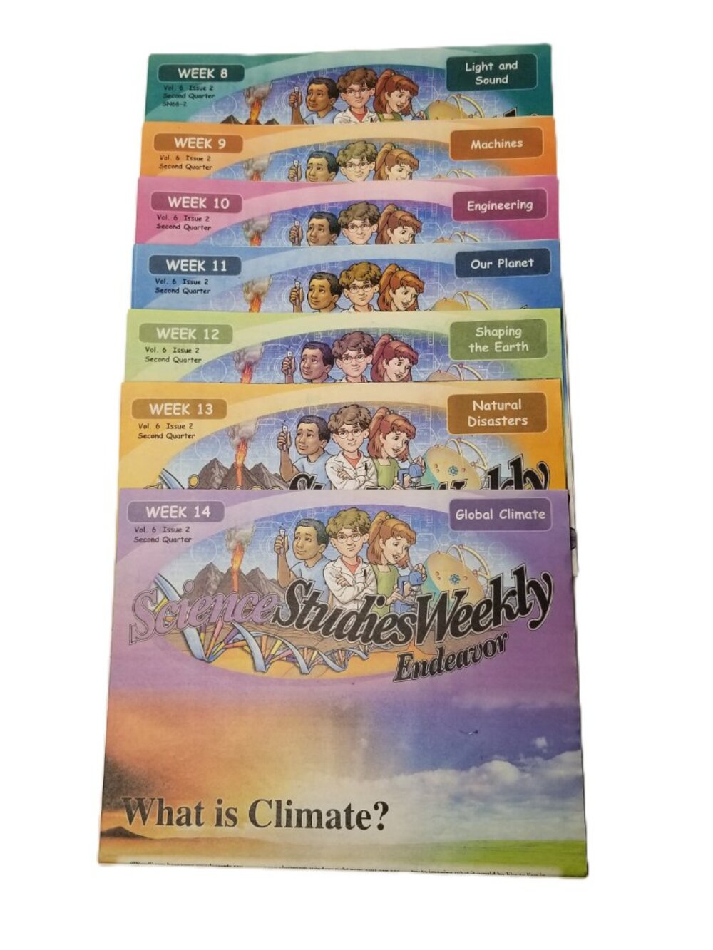 Science Studies Weekly Endeavor Lot 7 Grade 6 Science Homeschool Newspapers